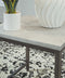 Shybourne - Gray/aged Bronze - Square End Table-Washburn's Home Furnishings