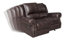 Sir Rawlinson Motion Collection - Glider Loveseat - Dark Brown-Washburn's Home Furnishings