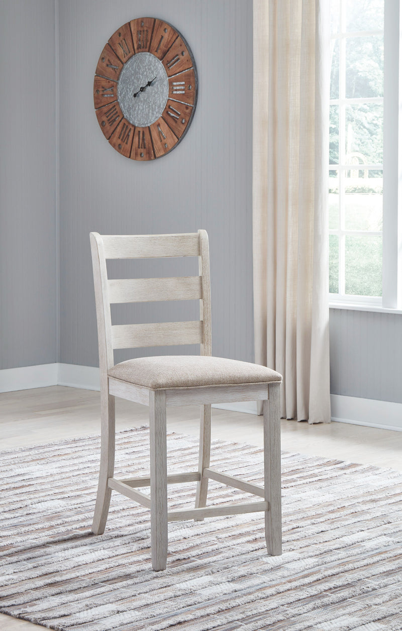 Skempton - White - Counter Height Chair (set Of 2)-Washburn's Home Furnishings