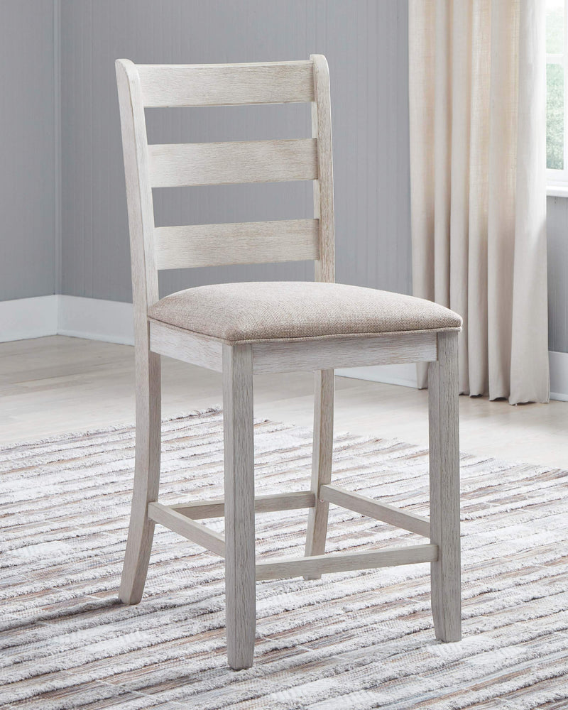 Skempton - White - Counter Height Chair (set Of 2)-Washburn's Home Furnishings
