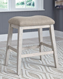 Skempton - White - Upholstered Stool (2/cn)-Washburn's Home Furnishings