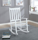 Slat Back Wooden Rocking Chair - White-Washburn's Home Furnishings