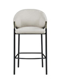 Sloped Arm Bar Stools - Beige (set Of 2)-Washburn's Home Furnishings