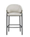 Sloped Arm Bar Stools - Beige (set Of 2)-Washburn's Home Furnishings