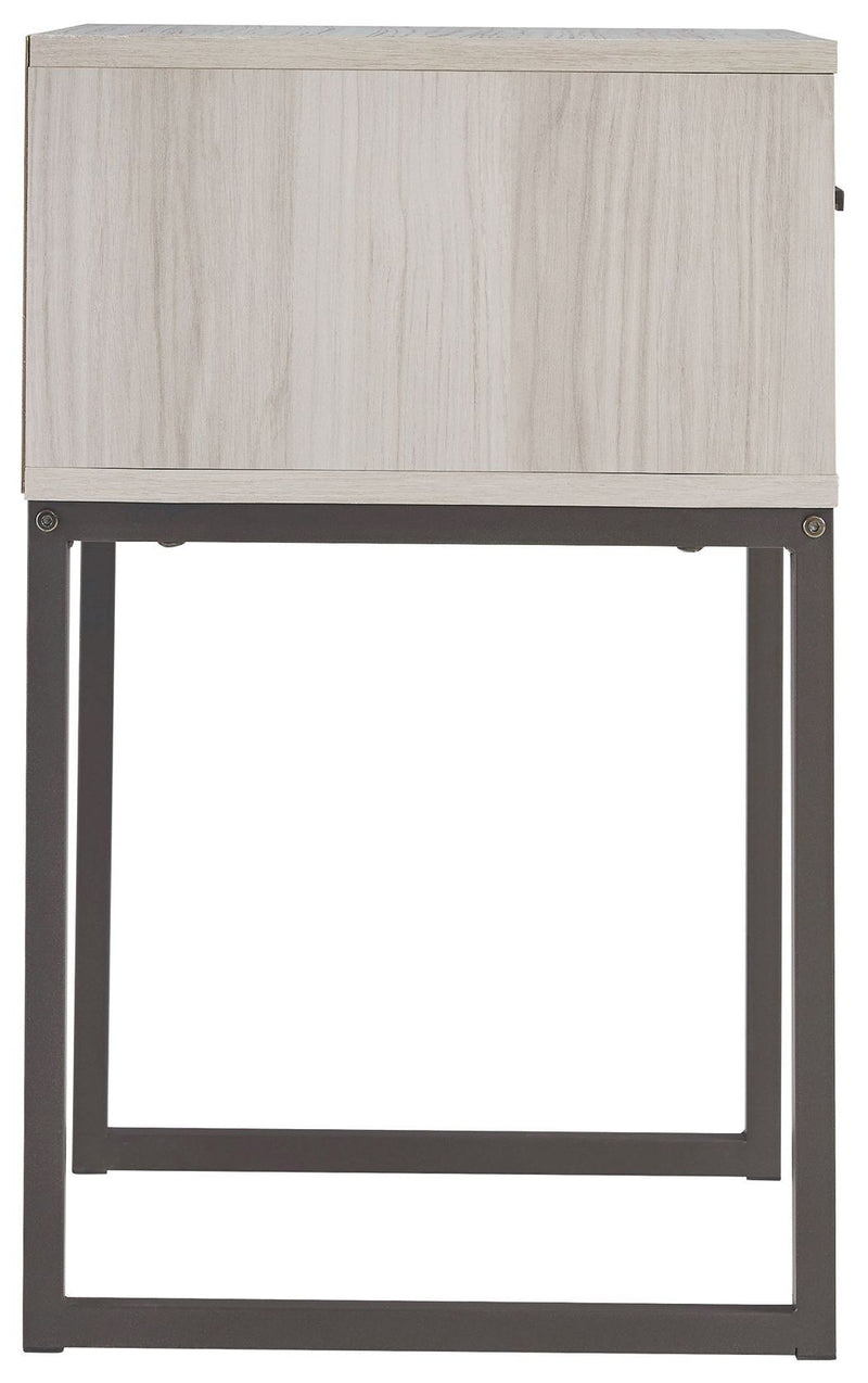 Socalle - Light Natural - One Drawer Night Stand-Washburn's Home Furnishings