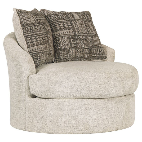 Soletren - Stone - Swivel Accent Chair-Washburn's Home Furnishings
