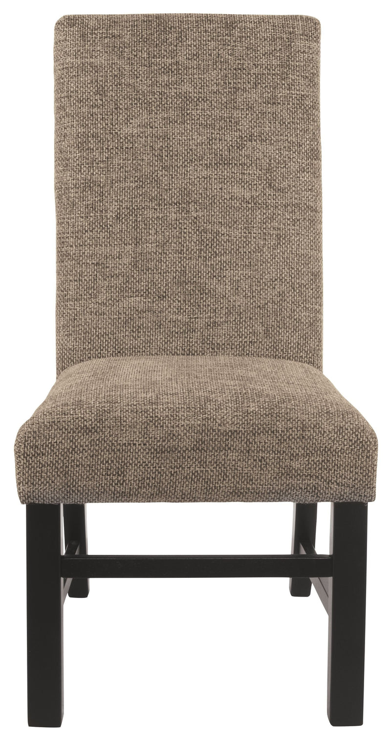 Sommerford - Black/brown - Dining Uph Side Chair (2/cn)-Washburn's Home Furnishings