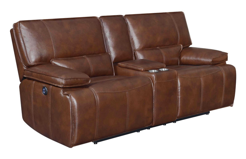 Southwick - Power Loveseat - Brown-Washburn's Home Furnishings