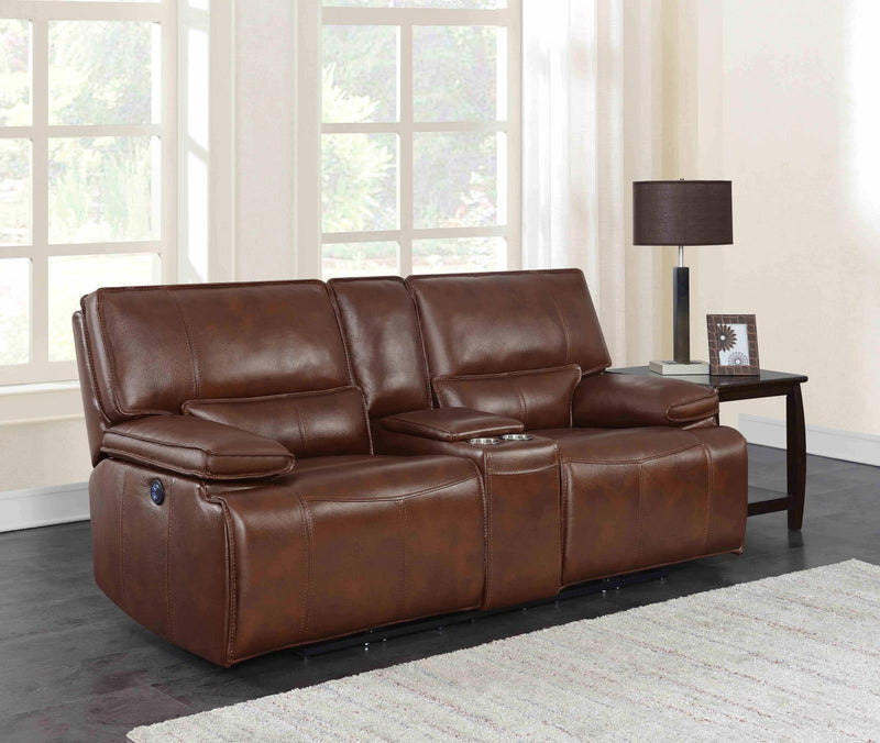 Southwick - Power Loveseat - Brown-Washburn's Home Furnishings