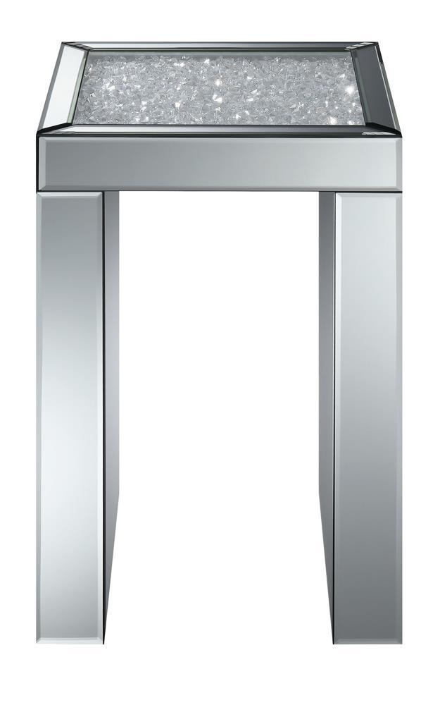 Square Chair Side Table - Pearl Silver-Washburn's Home Furnishings