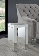 Square Chair Side Table - Pearl Silver-Washburn's Home Furnishings