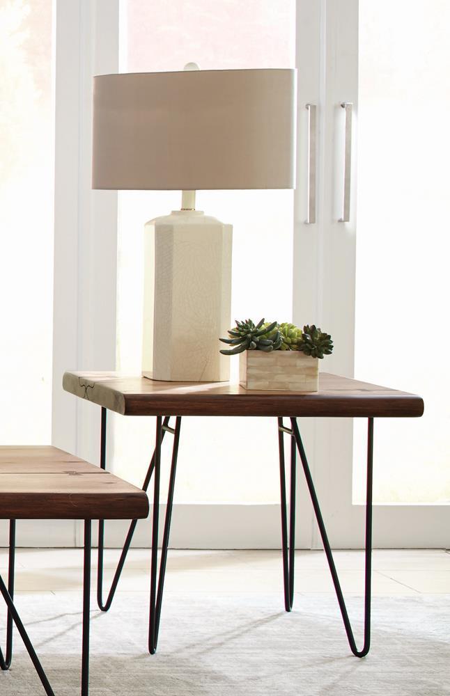 Square End Table - Light Brown-Washburn's Home Furnishings