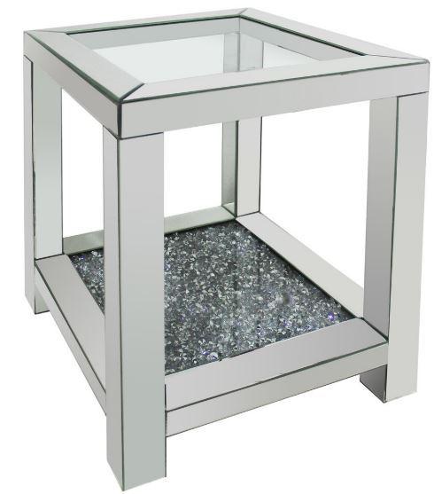 Square End Table - Pearl Silver-Washburn's Home Furnishings