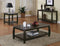 Square End Table With Bottom Shelf - Brown-Washburn's Home Furnishings