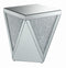 Square End Table With Triangle Detailing - Pearl Silver-Washburn's Home Furnishings