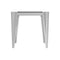 Square Glass Top End Table - Pearl Silver-Washburn's Home Furnishings