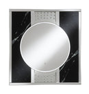 Square Led Wall Mirror - Pearl Silver-Washburn's Home Furnishings