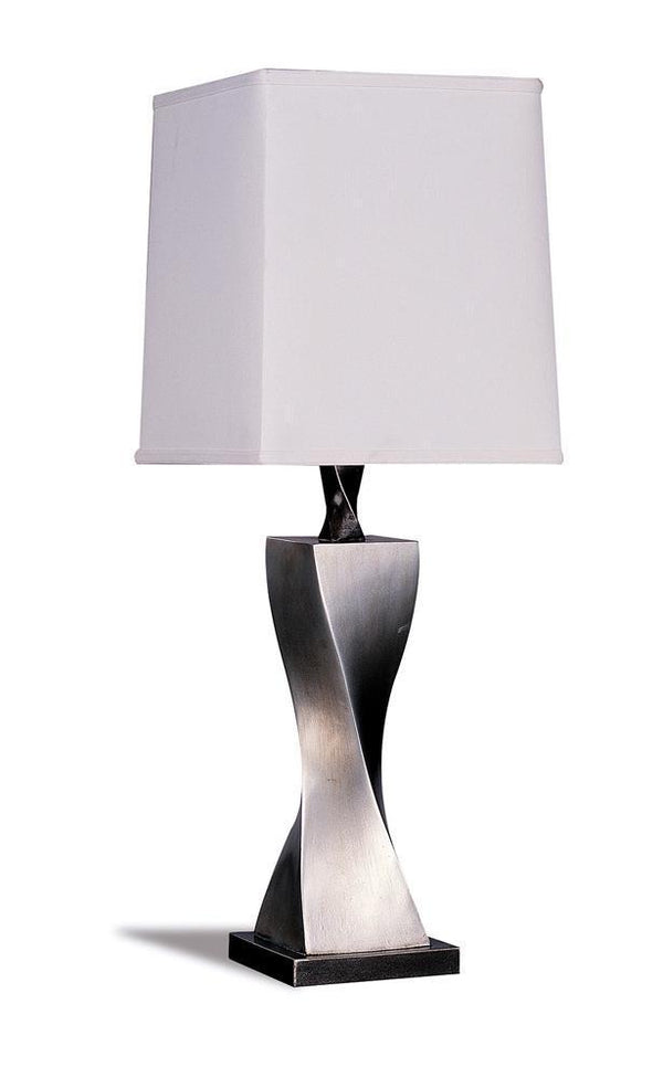 Square Shade Table Lamp - Pearl Silver-Washburn's Home Furnishings