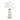 Square Shade Table Lamp With Crystal Base - White-Washburn's Home Furnishings