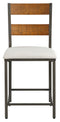 Stellany - Brown/gray - Counter Height Bar Stool (set Of 2)-Washburn's Home Furnishings
