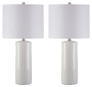 Steuben - White - Ceramic Table Lamp (2/cn)-Washburn's Home Furnishings