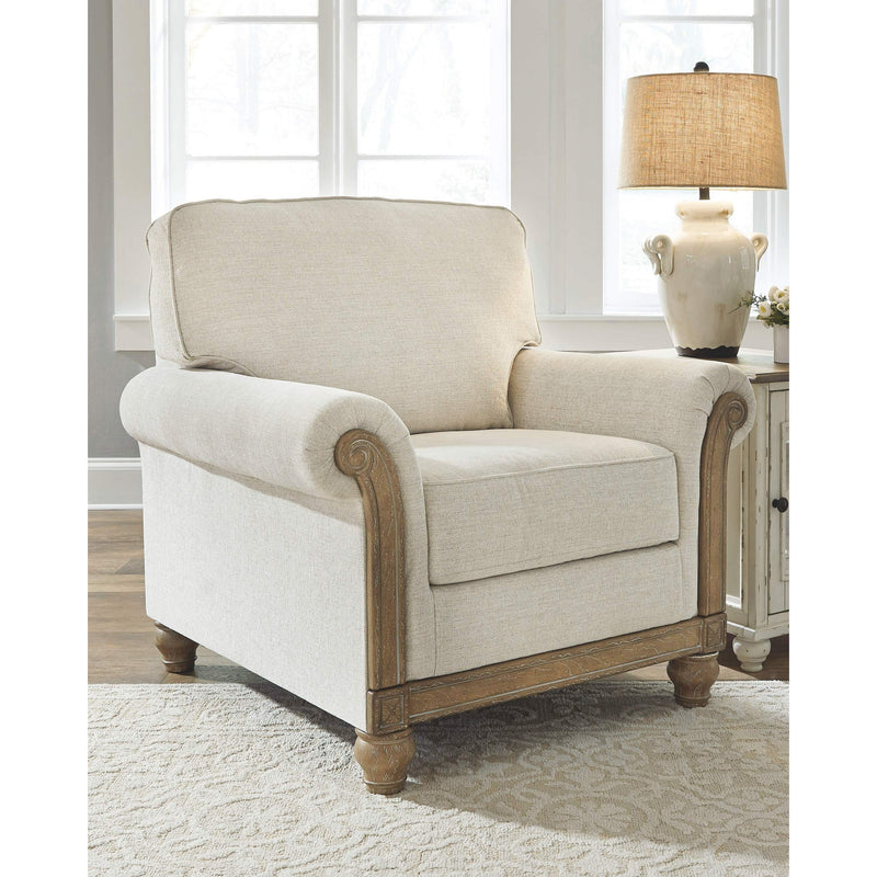 Stoneleigh - Alabaster - 2 Pc. - Chair, Ottoman-Washburn's Home Furnishings