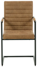 Strumford - Caramel / Black - Dining Arm Chair (set Of 2)-Washburn's Home Furnishings