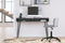 Strumford - Charcoal/black - Home Office Desk With 2 Open Storages-Washburn's Home Furnishings