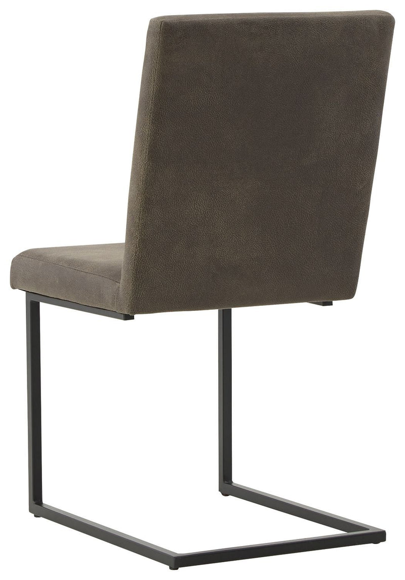 Strumford - Gray / Black - Dining Uph Side Chair (2/cn)-Washburn's Home Furnishings