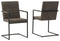 Strumford - Gray/black - Dining Arm Chair (set Of 2)-Washburn's Home Furnishings