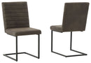 Strumford - Gray/black - Dining Chair (set Of 2)-Washburn's Home Furnishings