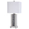 StyleCraft Cinder Ford Transitional Waterfall Resin Table Lamp w/Linen Shade 32"H-Washburn's Home Furnishings