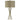 StyleCraft Twisted Metal Lamp in Cupertino Finish Natural Linen Drum Shade 37"H-Washburn's Home Furnishings