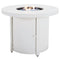 Sundown Treasure - White - Round Fire Pit Table-Washburn's Home Furnishings