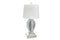 Table Lamp With Crystal Base - Pearl Silver-Washburn's Home Furnishings