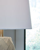 Tamner - Taupe - Poly Table Lamp (2/cn)-Washburn's Home Furnishings