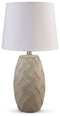 Tamner - Taupe - Poly Table Lamp (2/cn)-Washburn's Home Furnishings