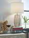 Taylow - Gray - Glass Table Lamp (1/cn)-Washburn's Home Furnishings