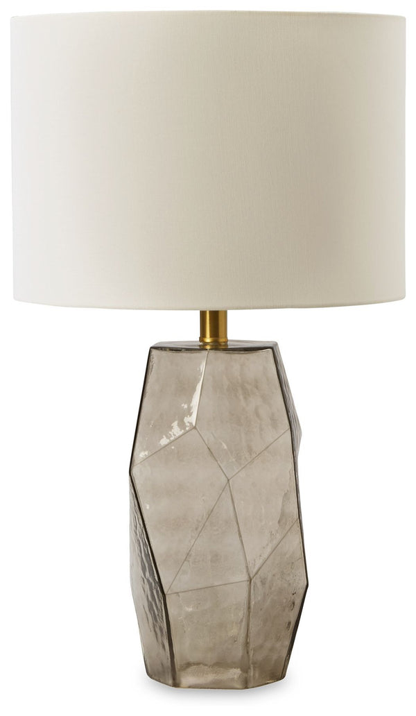 Taylow - Gray - Glass Table Lamp (1/cn)-Washburn's Home Furnishings