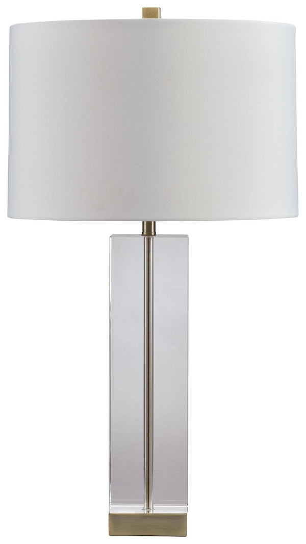 Teelsen - Clear/gold Finish - Crystal Table Lamp (1/cn)-Washburn's Home Furnishings