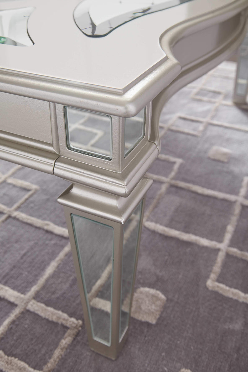 Tessani - Silver - Rectangular Cocktail Table-Washburn's Home Furnishings