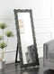 Textural Frame Cheval Floor Mirror - Gray-Washburn's Home Furnishings