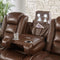 The Man-den - Mahogany - Pwr Rec Sofa With Adj Headrest-Washburn's Home Furnishings