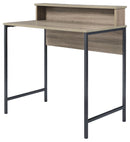 Titania - Light Brown/gunmetal - Home Office Small Desk-Washburn's Home Furnishings