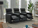 Toohey Home Theater Collection - 3 Pc 3-seater Home Theater - Black-Washburn's Home Furnishings