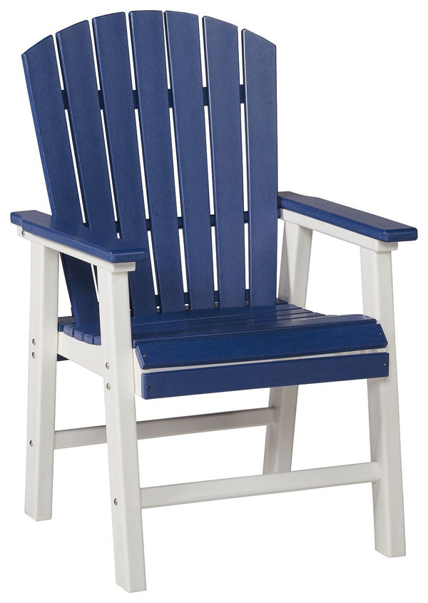 Toretto - Blue/white - Arm Chair (2/cn)-Washburn's Home Furnishings