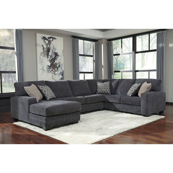 Tracling - Slate - Left Arm Facing Corner Chaise, Armless Loveseat, Right Arm Facing Sofa Sectional-Washburn's Home Furnishings