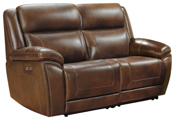 Trambley - Dark Brown - Left Arm Facing Power Recliner 2 Pc Sectional-Washburn's Home Furnishings