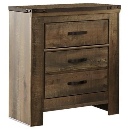 Trinell 2 Drawer Night Stand in Brown-Washburn's Home Furnishings