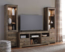 Trinell - Brown - 4 Pc. - Entertainment Center - 63" Tv Stand-Washburn's Home Furnishings